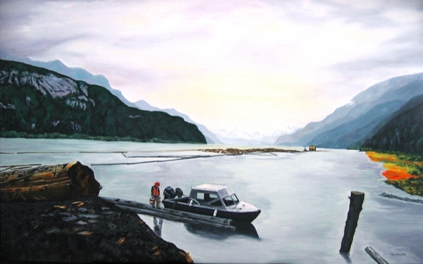 Working On The Ecstall River, Northern British Columbia