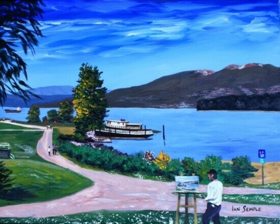 Painting An English Bay Scene, Vancouver, BC
